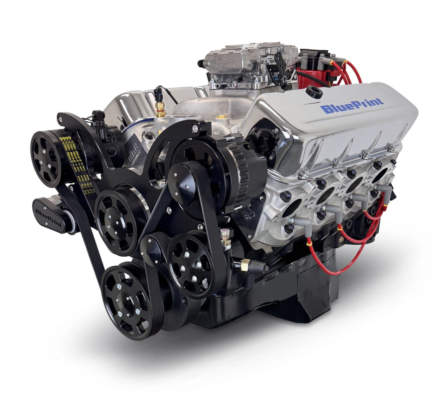 BluePrint Engines BP4967CTFKB 496CI GM Big Block Compatible Base Dressed -EFI -Black Kit