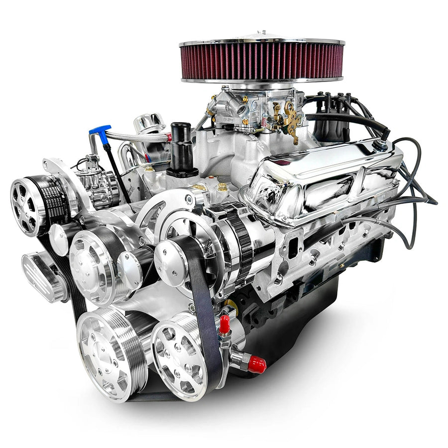 BluePrint Engines BPC4085CTCK 408CI Chrysler Small Block Compatible Deluxe Dressed -Carb -Polished Kit