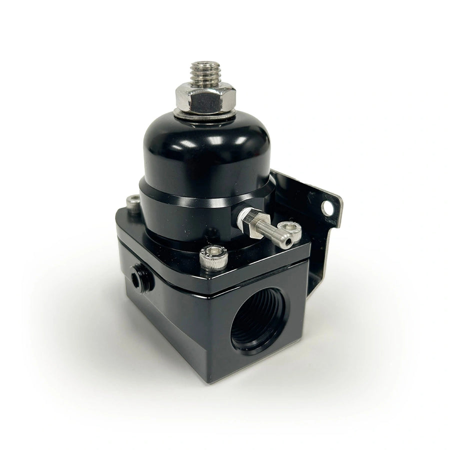 BluePrint Engines BPP13101BK EFI Billet Aluminum Fuel Pressure Bypass Regulator, -10AN ORB, 40-75PSI, Black