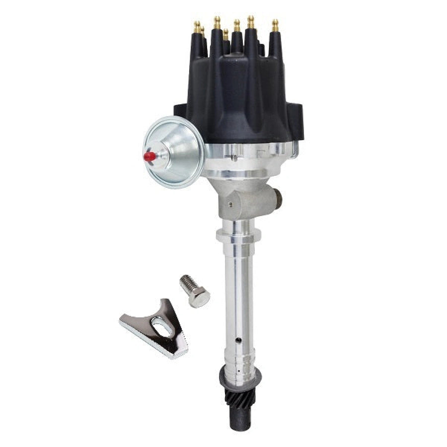 BluePrint Engines BPP3503TDBK Pro Series Tach Drive DIST, Chevy SB BB, V8 Engine, Black Cap W Fixed Collar
