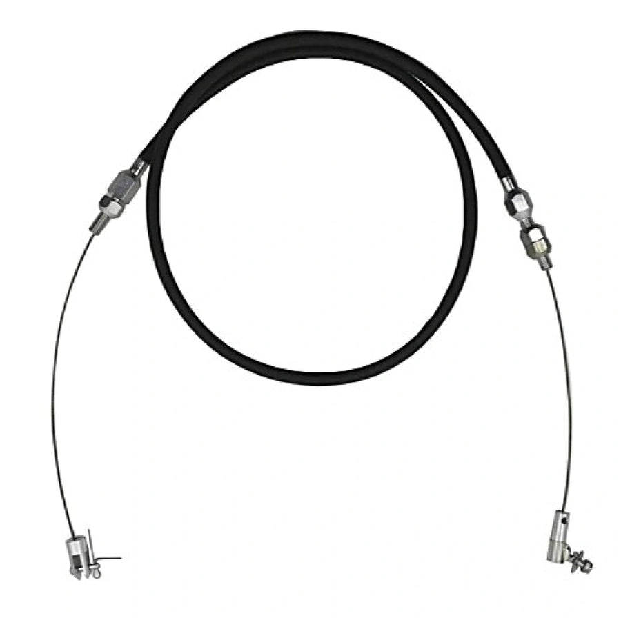 BluePrint Engines BPP36TCB 36\" Stainless Braided Throttle Cable Kit - Universal Black