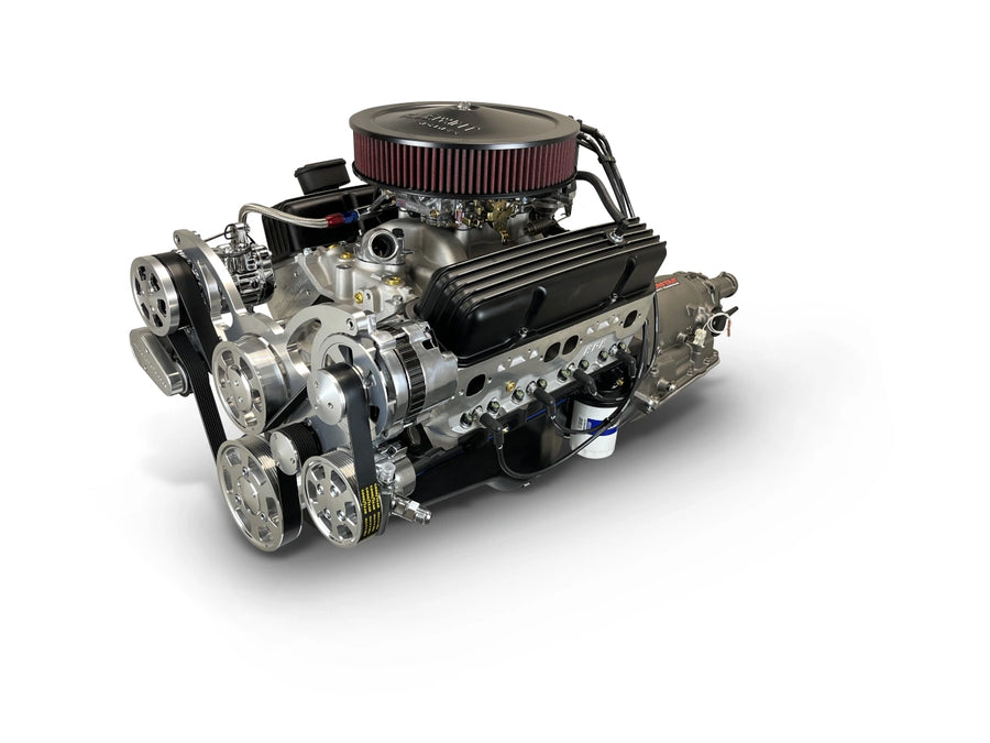 BluePrint Engines B383K700 Standard Edition GM Compatible Builder Series - Carb - Polished Pulley Kit