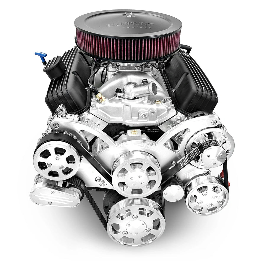 BluePrint Engines B383KTKX Standard Edition GM Compatible Builder Series - Carb - Polished Pulley Kit