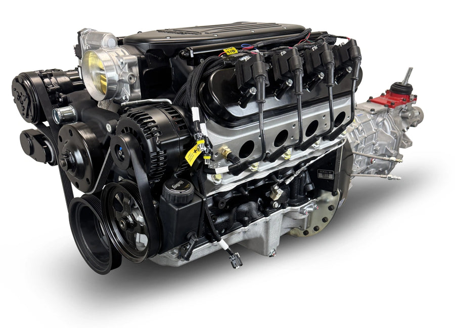 BluePrint Engines BLS3768KBT56 Standard Edition GM LS Compatible Builder Series - EFI - Black Pulley Kit