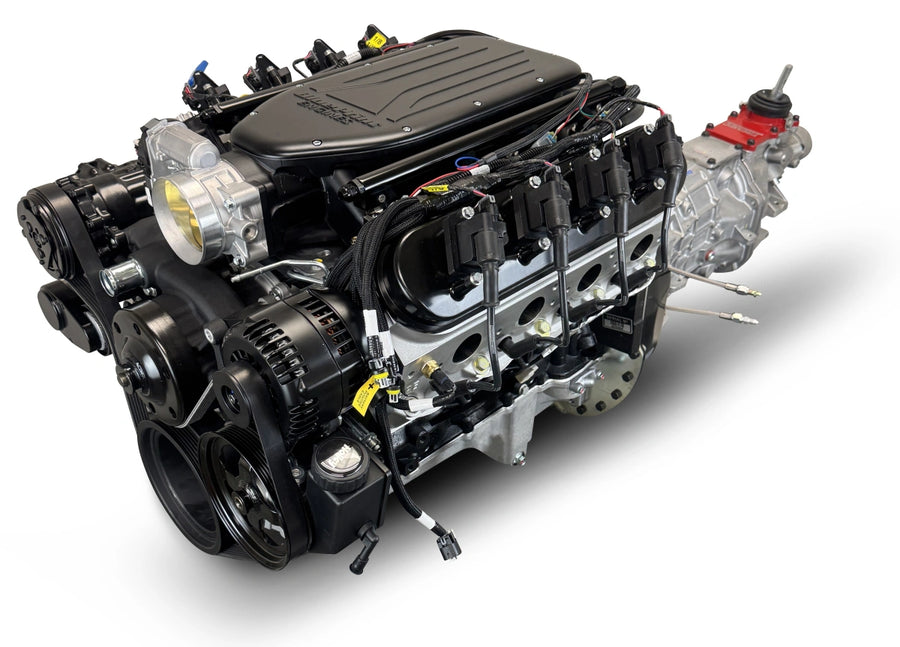 BluePrint Engines BLS4278KBT56 Standard Edition GM LS Compatible Builder Series - EFI - Black Pulley Kit