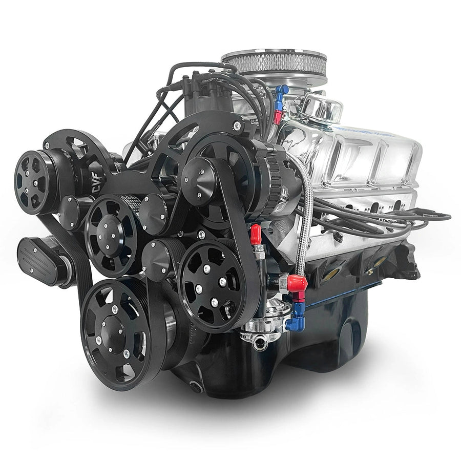 BluePrint Engines BP302RCTCKB 302CI Ford Small Block Compatible Deluxe Dressed -Carb -Rear Sump -Black Kit