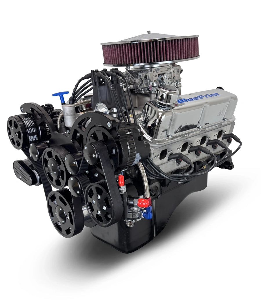 BluePrint Engines BP3479CTCKB 347CI Ford Small Block Compatible Deluxe Dressed -Carb -Black Kit