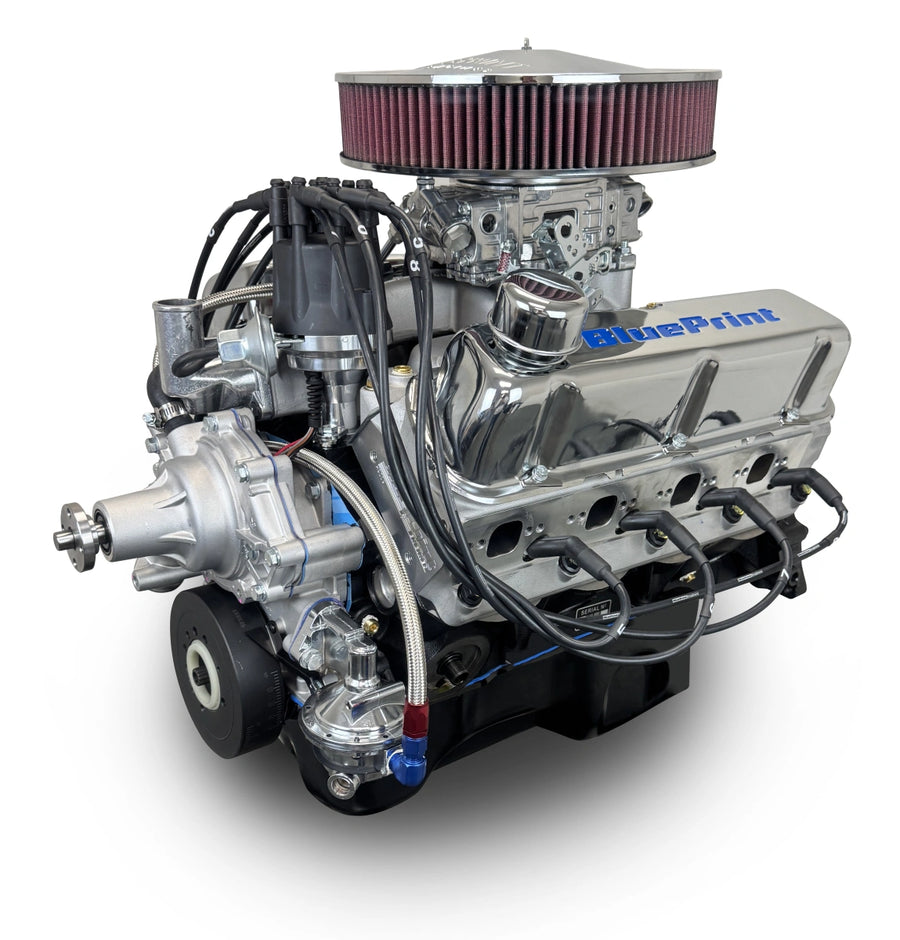 BluePrint Engines BP3479RCTCD 347CI Ford Small Block Compatible Deluxe Dressed -Carb -Rear Sump