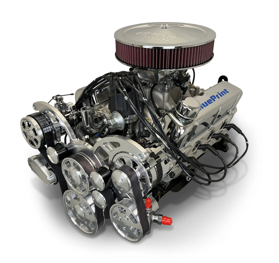 BluePrint Engines BP3479RCTFK 347CI Ford Small Block Compatible Deluxe Dressed -EFI -Rear Sump -Polished Kit