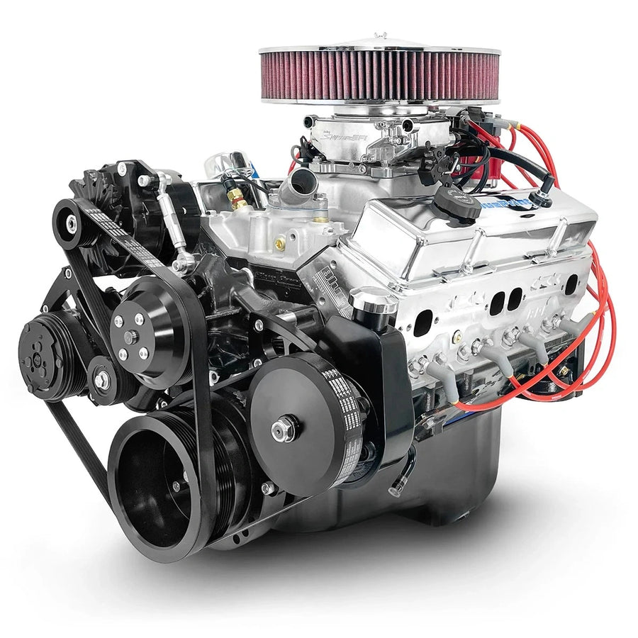 BluePrint Engines BP38318CTFDK 383CI GM Small Block Compatible Deluxe Dressed -EFI -Black Kit