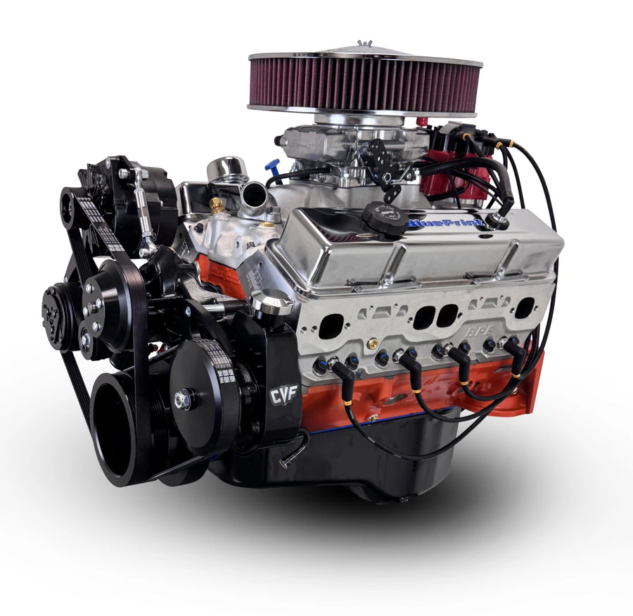 BluePrint Engines BP4002CTFDK 400CI GM Small Block Compatible Deluxe Dressed -EFI -Black Kit