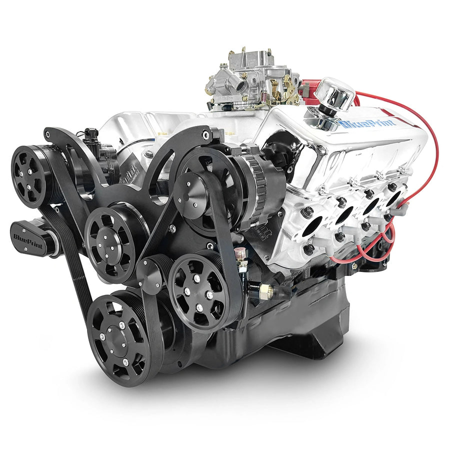 BluePrint Engines BP454CTCKB 454CI GM Big Block Compatible Deluxe Dressed -Carb -Black Kit