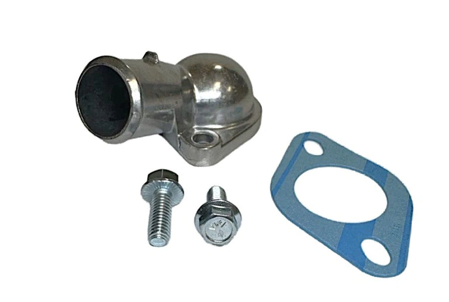 BluePrint Engines BPP10108470 Aluminum Thermostat Housing Angle - GM Small Block and Big Block Compatible