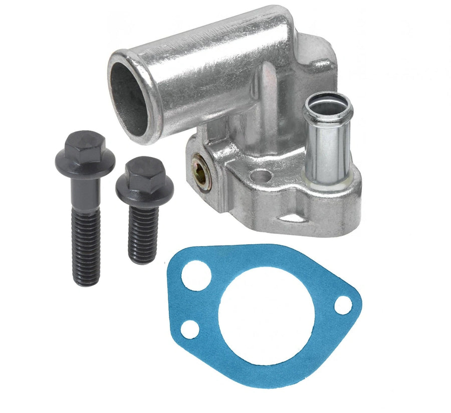 BluePrint Engines BPP12310014 Alum Thermostat Housing 90 Degree Angle for Ford Small Block Windsor 302, 351