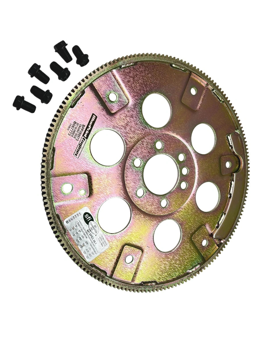 168-Tooth Steel SFI 14\" Flex Plate - 1-Piece Rear Main Seal - External Balance 42.5oz Imbalance - GM Compatible