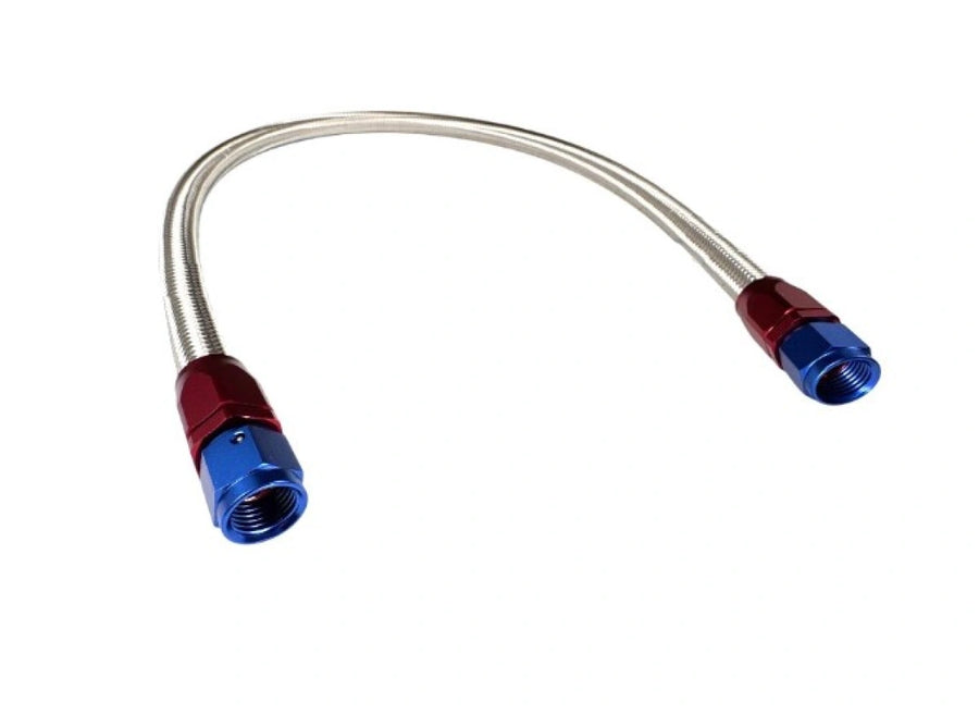 BluePrint Engines BPP8130 Carburetor to Pump Hose, Braided Stainless, Universal, 6AN, 30-inch, Assembled