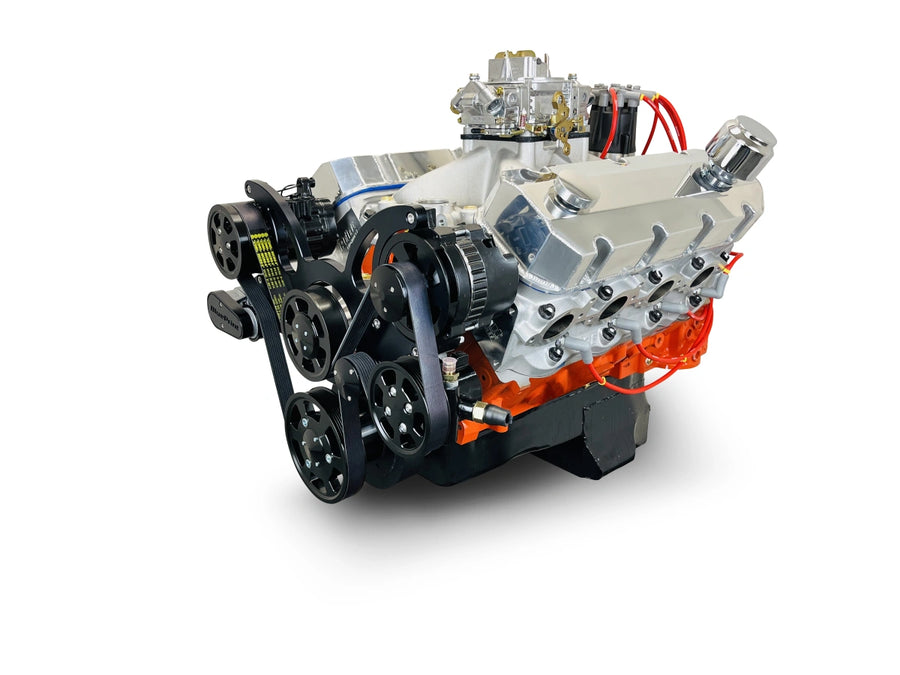 BluePrint Engines GM Big Block Compatible Pro Series 540 C.I. Deluxe Dressed - Black Pulley Kit - Carbureted