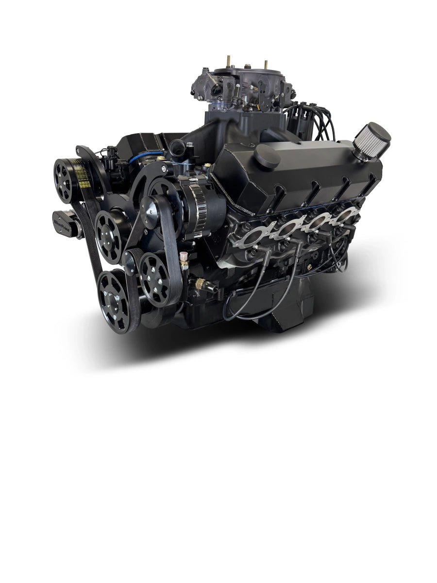 BluePrint Engines GM Big Block Compatible Pro Series 632 C.I. Deluxe Dressed - Black Pulley Kit - Reaper Edition - Carbureted