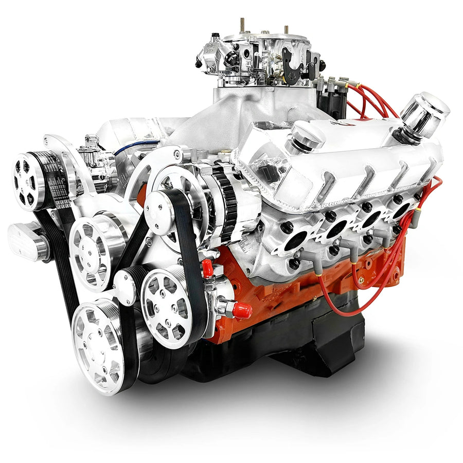 BluePrint Engines GM Big Block Compatible Pro Series 632 C.I. Deluxe Dressed - Polished Pulley Kit - Carbureted