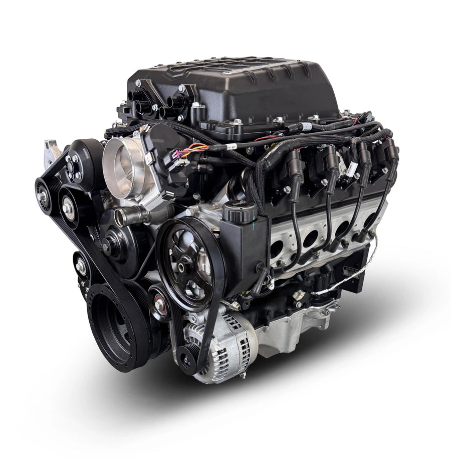 BluePrint Engines GM LS Compatible 427 c.i. Pro Series Engine - Magnuson TVS2650 - Deluxe Dressed - Natural Pulley Kit - Holley Terminator X EFI System