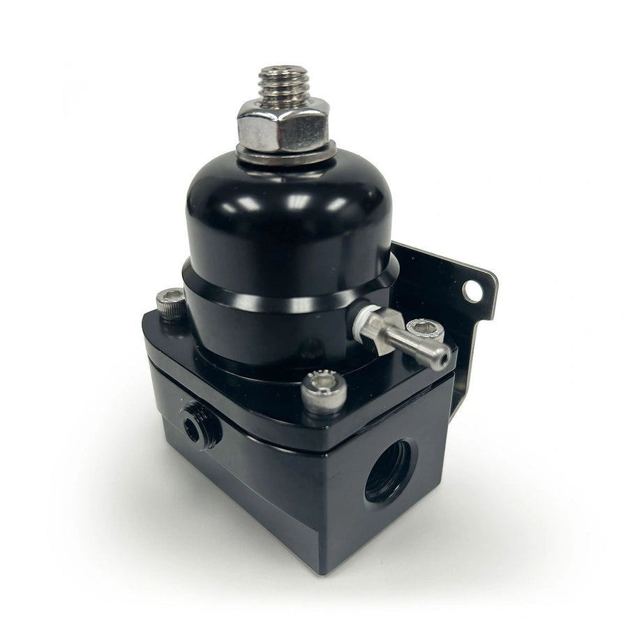 BluePrint Engines BPP13109BK EFI Billet Aluminum Fuel Pressure Bypass Regulator, -6AN ORB, 40-75 PSI, Black